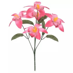 BOTAO ORQUIDEA DENDROBIUM X5 ROSA CLARO 32CM D&A