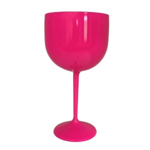 TAÇA GIN DEGRADE AMARELO NEON/ BRANCO/PINK - KIN FESTAS