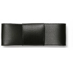 FITA DE CETIM 25MM X 10 METROS PRETO WOLDMACK