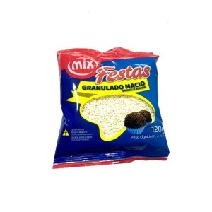CONFEITO GRANULADO MACIO BRANCO 120G MIX