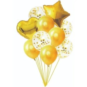 BUQUÊ BALÃO METALIZADO 10PCS