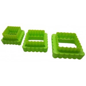 KIT CORTADOR QUADRADO FRENTE E VERSO 3PÇS PRIME CHEF