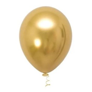 BALÃO PLATINO REDONDO 16 -  OURO C/12