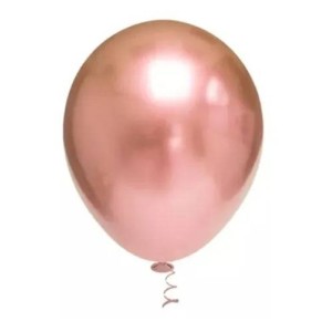 BALÃO PLATINO REDONDO 16 - ROSE GOLD C/12