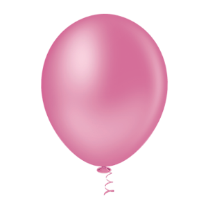 BALÃO 09 LÁTEX LISO REDONDO ROSA FORTE C/50 - KIN FESTAS
