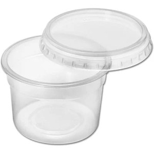 POTE REDONDO COM TAMPA 250ML COM 24 REF.8201 PRAFESTA