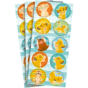 ADESIVO DECORATIVO REDONDO REI LEAO  REGINA