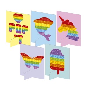 ENFEITE DE MESA POP IT COM 5 UNIDADES JUNCO