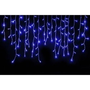 CASCATA 120LED  2.8M 110V  AZUL COM CONTROLE REF: PZ3