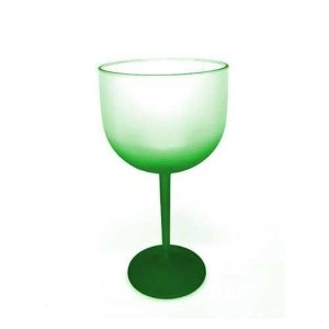 TAÇA GIN DEGRADÊ VERDE  MAR PLAST