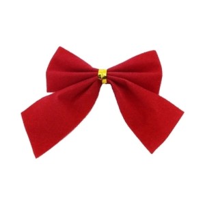 LAÇO NATAL POLIESTER VERMELHO COM 4 UNIDADES