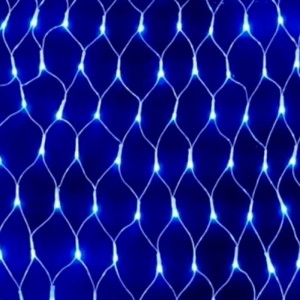 CASCATA REDE 240LED 1.8M M/F 110V AZUL FUNÇOES REF: PZ19