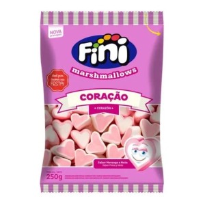 MARSHMALLOW CORAÇÃO MORANGO 250G