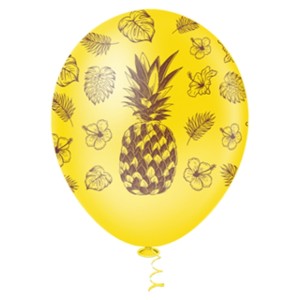 BALAO DECORAÇÃO ABACAXI DE 10 POLEGADAS COM 25 UNIDADES -PIC PIC