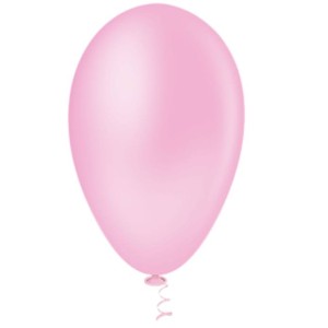 BALÃO 07 LISO ROSA BABY PIC PIC- 50 UNIDADES RIBERBALL