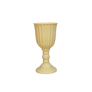 VASO DUBAI GRANDE 18,5X40CM PARA FESTAS E DECORAÇÕES- AMARELO CANDY