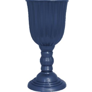 VASO DUBAI GRANDE 18,5X40 - AZUL PETROLEO