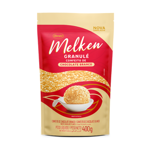 MELKEN GRANULE CHOCOLATE  BRANCO 400G HARALD