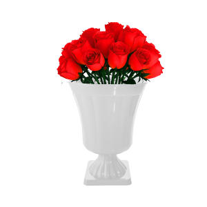 VASO DECORATIVO GREGO BRANCO ROFIDA