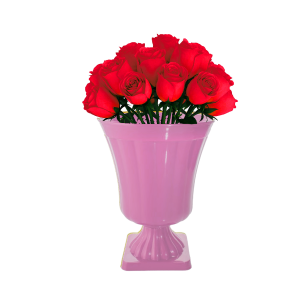 VASO DECORATIVO GREGO ROSA CLARO  ROFIDA