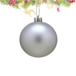 BOLA DE NATAL LISA 6CM COM 12 UNIDADES