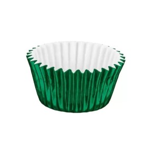 FORMINHA DE PAPEL LAMINADA Nº4 VERDE C/50 BAX - KIN FESTAS